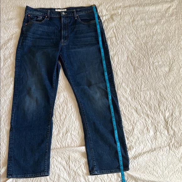 MOTHER Blue Straight Leg Jeans Classic Style - Picture 13 of 16